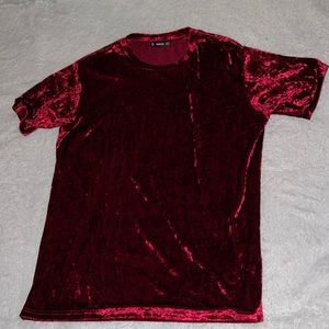 Mens velvet shirt
